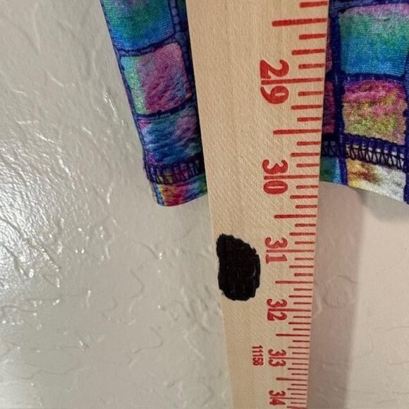 Zara Terez Leggings Womens Small Mosaic Print Capri ZT Performance Made USA Yoga - Picture 7 of 8